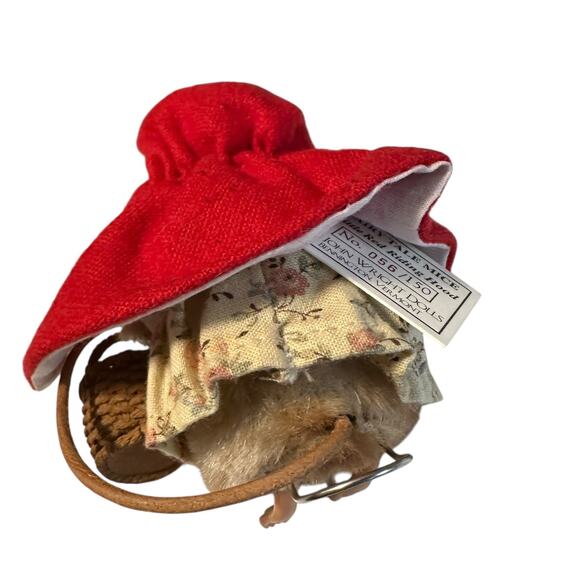 R John Wright #056 of 150 Fairy Tale Mice Little Red Riding Hood With Box & Cert - Picture 4 of 7
